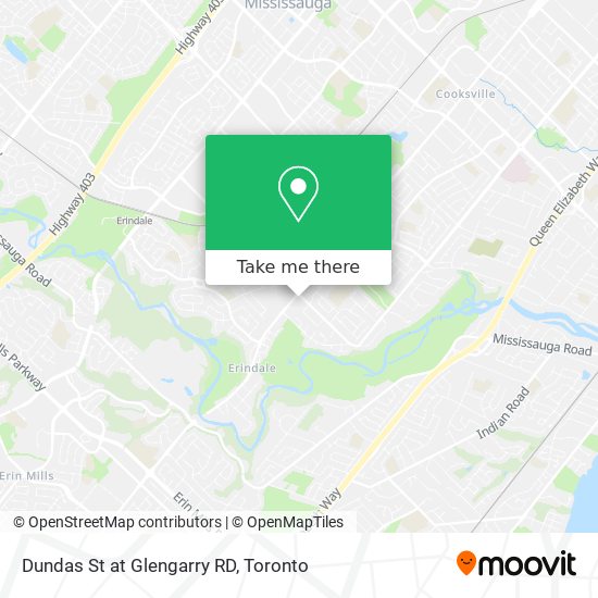 Dundas St at Glengarry RD map