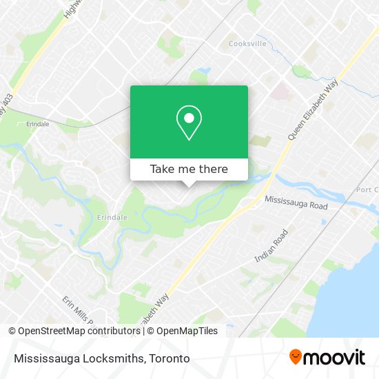 Mississauga Locksmiths map