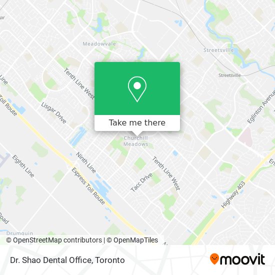 Dr. Shao Dental Office map