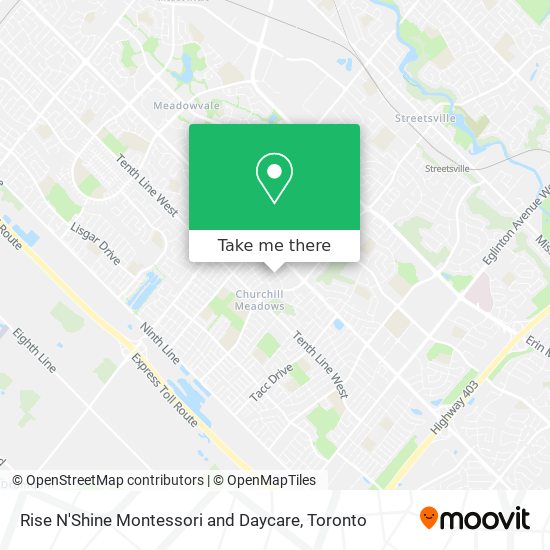 Rise N'Shine Montessori and Daycare map