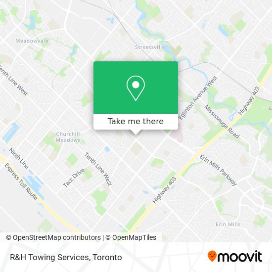 R&H Towing Services map