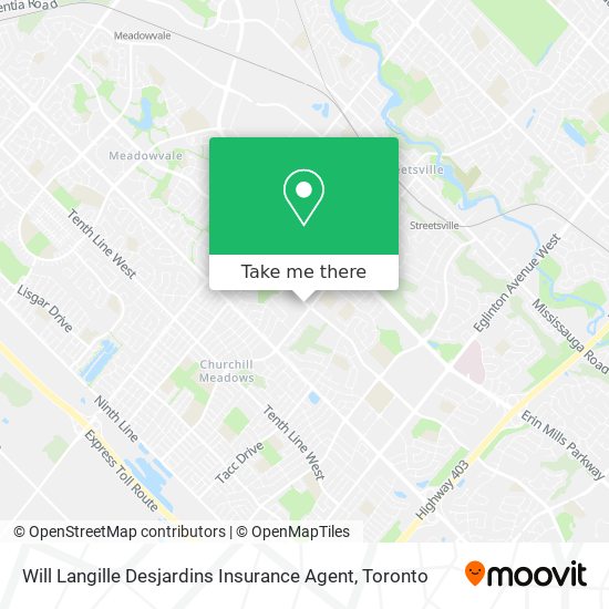 Will Langille Desjardins Insurance Agent map