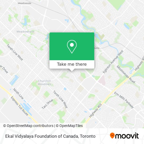 Ekal Vidyalaya Foundation of Canada map