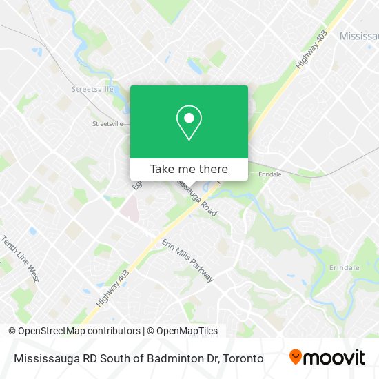 Mississauga RD South of Badminton Dr plan