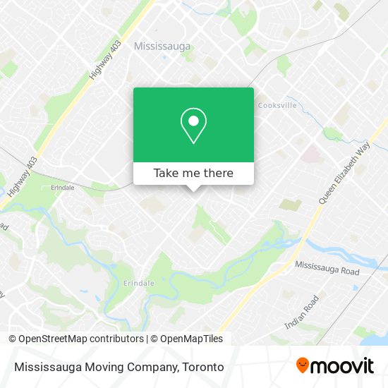 Mississauga Moving Company map