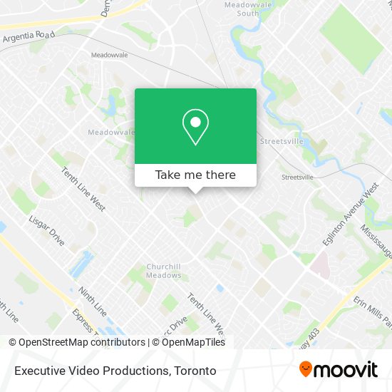 Executive Video Productions map