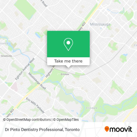 Dr Pinto Dentistry Professional map