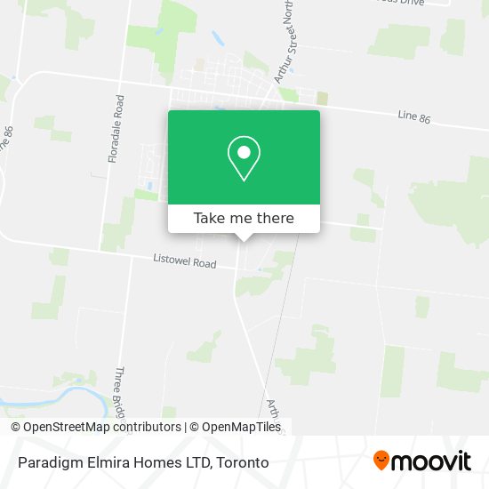 Paradigm Elmira Homes LTD map