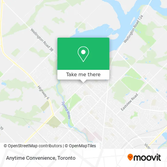 Anytime Convenience map