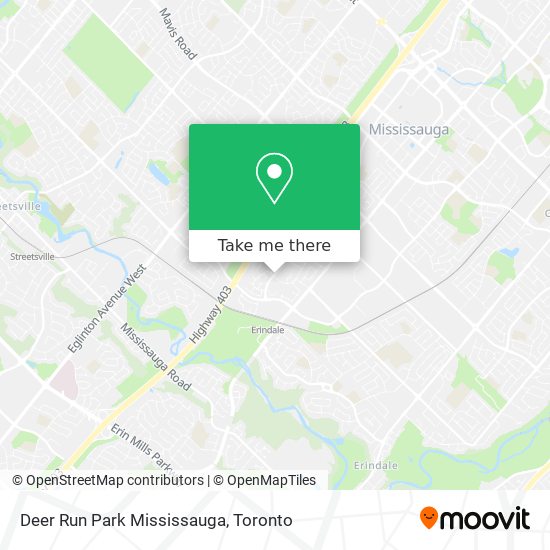 Deer Run Park Mississauga plan