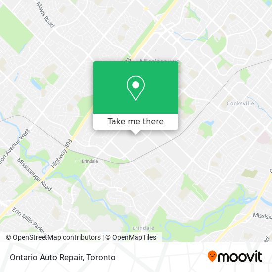 Ontario Auto Repair map