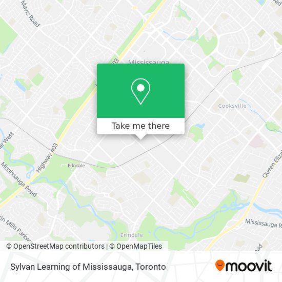 Sylvan Learning of Mississauga map