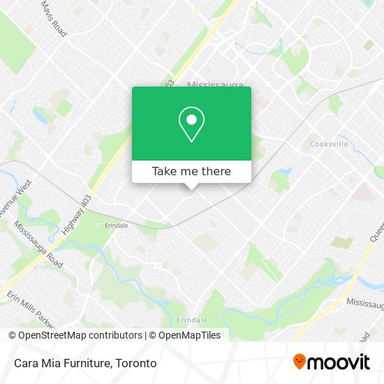 Cara Mia Furniture map