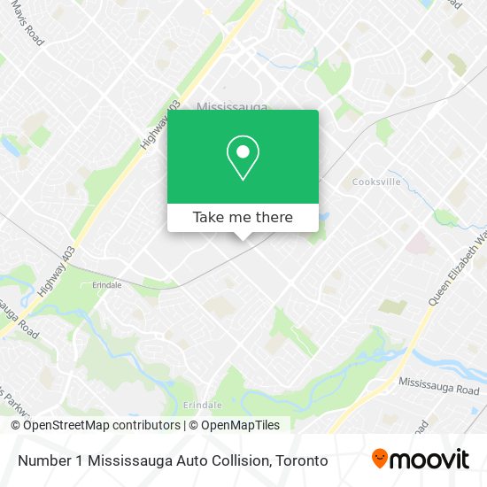 Number 1 Mississauga Auto Collision map