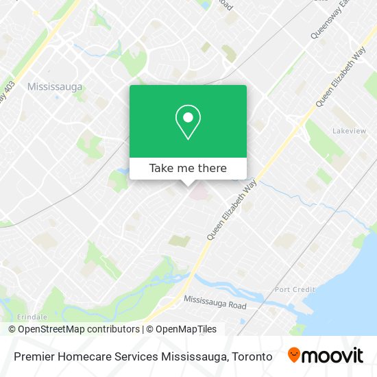 Premier Homecare Services Mississauga map