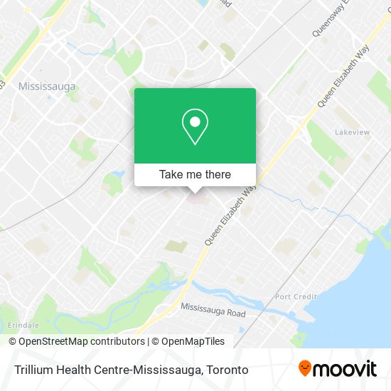 Trillium Health Centre-Mississauga map