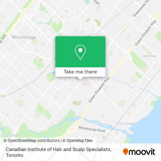 Canadian Institute of Hair and Scalp Specialists map