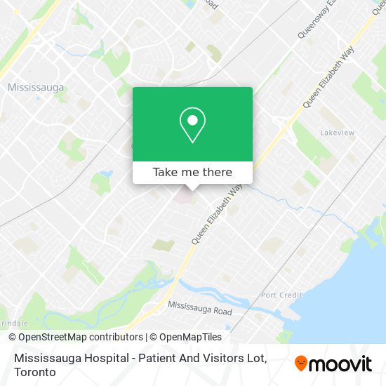 Mississauga Hospital - Patient And Visitors Lot map