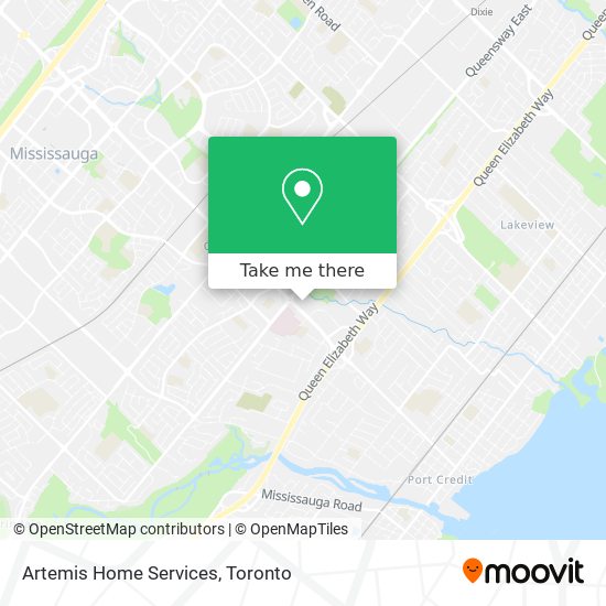 Artemis Home Services map