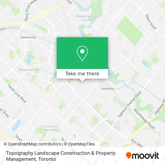 Topography Landscape Construction & Property Management map