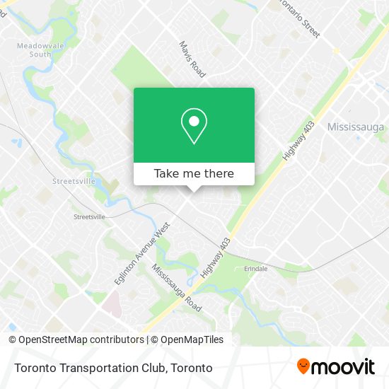 Toronto Transportation Club map