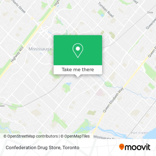 Confederation Drug Store map