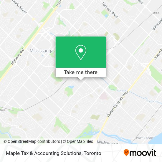 Maple Tax & Accounting Solutions map