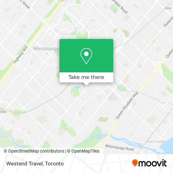 Westend Travel map