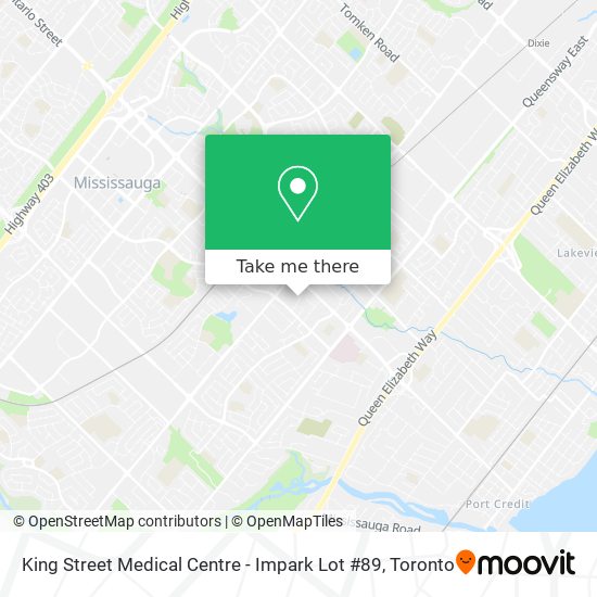 King Street Medical Centre - Impark Lot #89 map