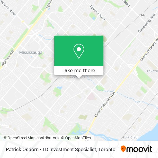 Patrick Osborn - TD Investment Specialist map