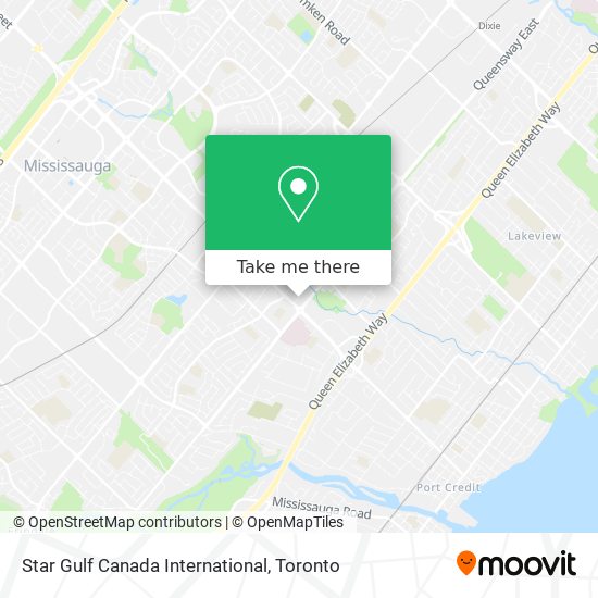 Star Gulf Canada International map