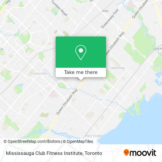 Mississauga Club Fitness Institute map