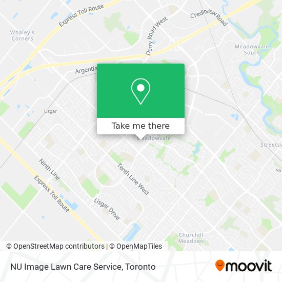 NU Image Lawn Care Service map