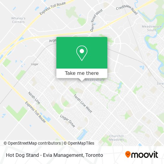 Hot Dog Stand - Evia Management map