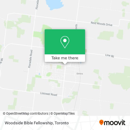 Woodside Bible Fellowship map