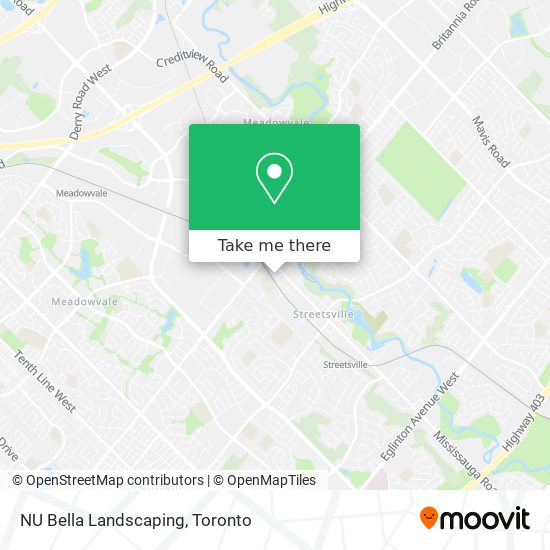 NU Bella Landscaping map