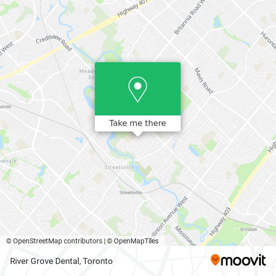 River Grove Dental map