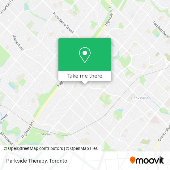 Parkside Therapy map