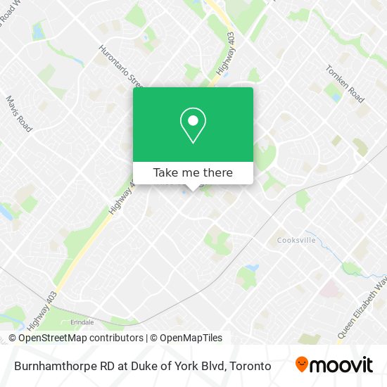 Burnhamthorpe RD at Duke of York Blvd plan