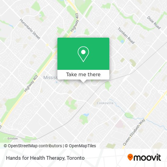 Hands for Health Therapy map