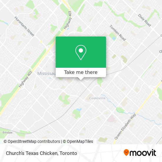 Church's Texas Chicken map