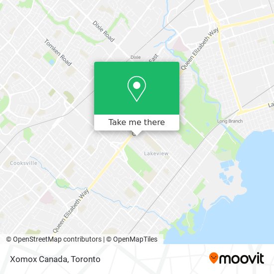 Xomox Canada map