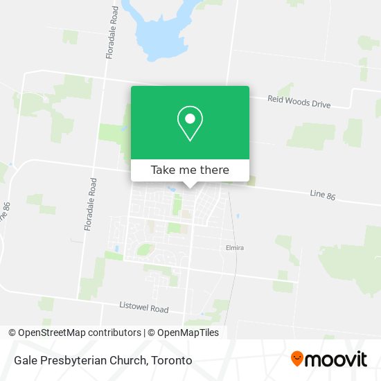 Gale Presbyterian Church map