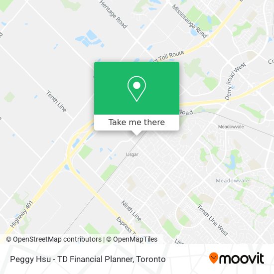 Peggy Hsu - TD Financial Planner map