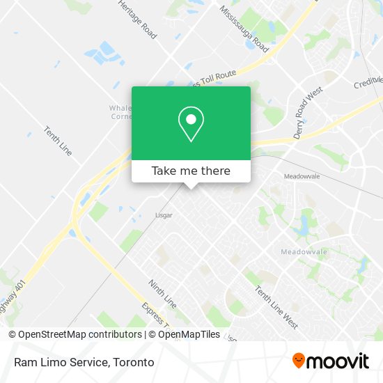 Ram Limo Service map
