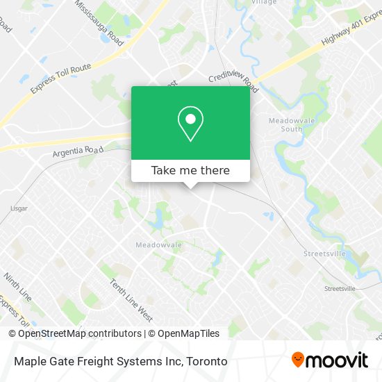 Maple Gate Freight Systems Inc map