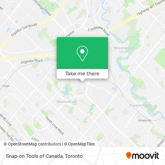 Snap-on Tools of Canada map