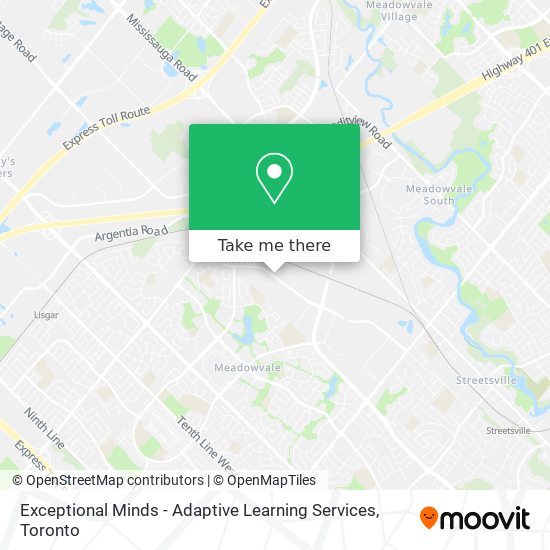 Exceptional Minds - Adaptive Learning Services map