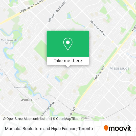 Marhaba Bookstore and Hijab Fashion map