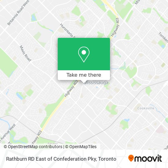 Rathburn RD East of Confederation Pky map